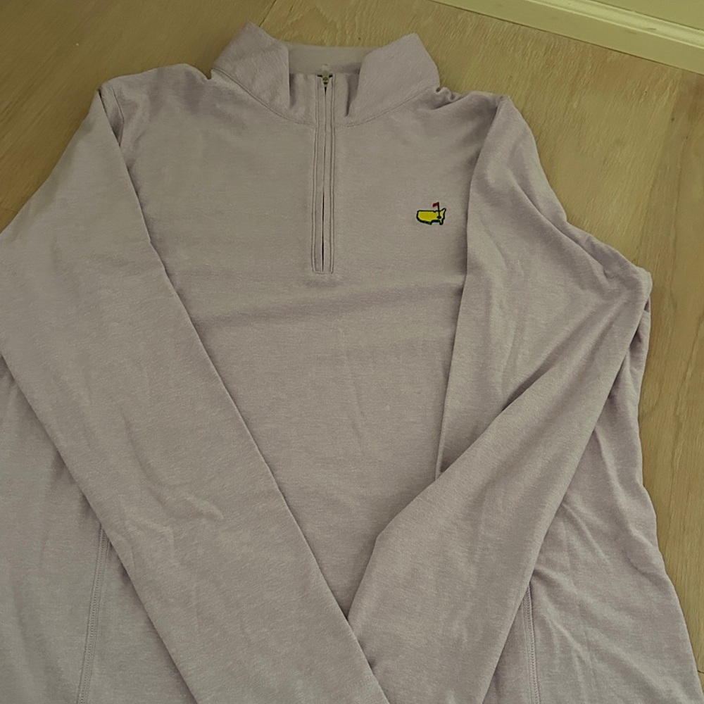 Light purple women's large Quaterzip Masters X Peter Millar